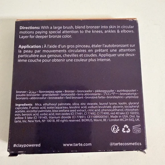 TARTE PARK AVENUE PRINCESS WATERPROOF FACE /BODY BRONZER - LGT-MED - Picture 2 of 4